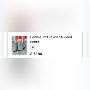 Corkys Light Blue Studded Heeled Boots